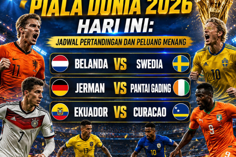 Prediksi Piala Dunia 2026 Hari Ini: Jadwal Pertandingan dan Peluang Menang