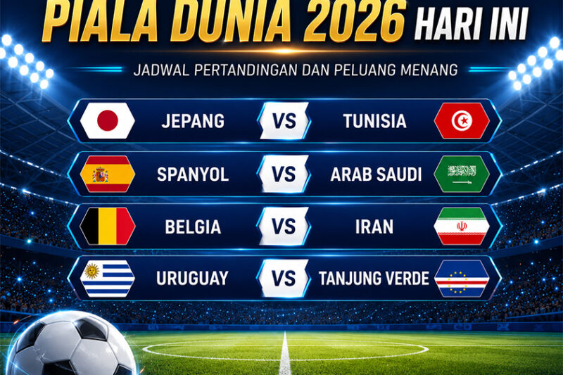 Prediksi Piala Dunia 2026 Hari Ini: Jadwal Pertandingan dan Peluang Menang
